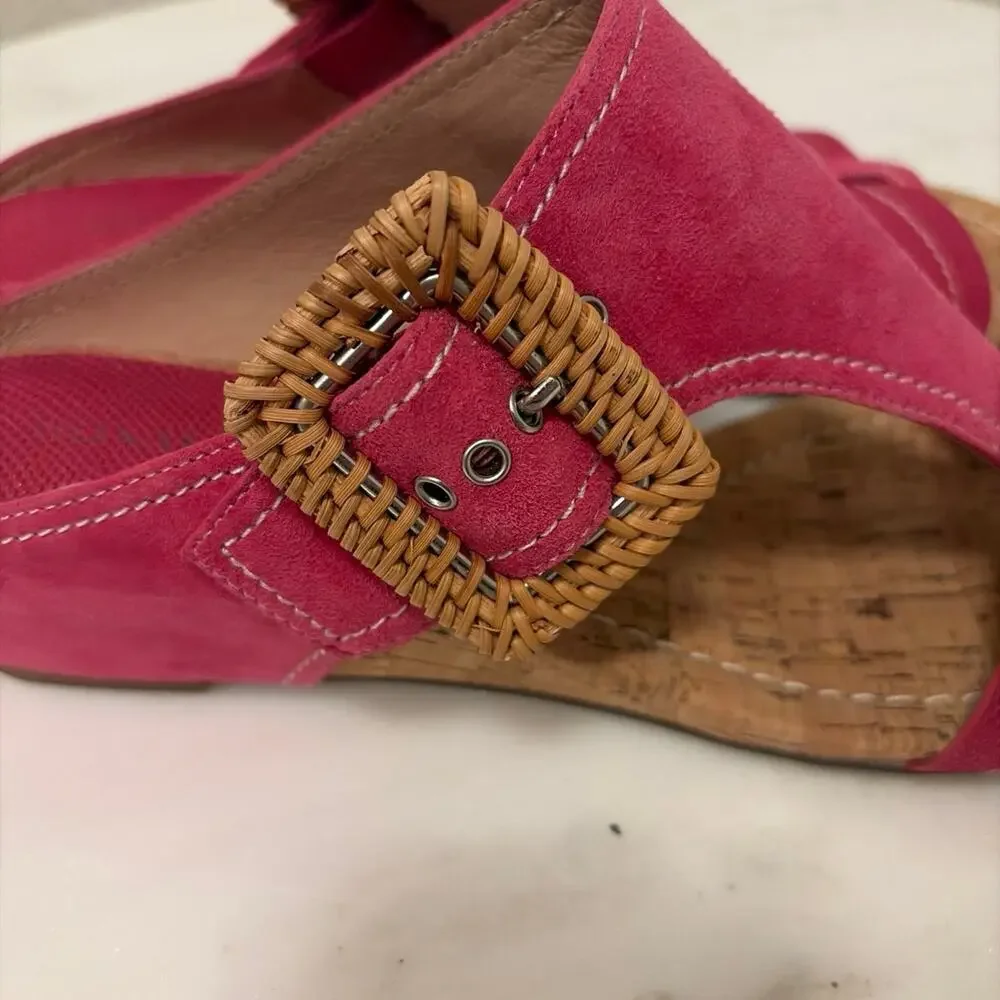 Donald Pliner Ofelia Hot Pink Wedge Sandal